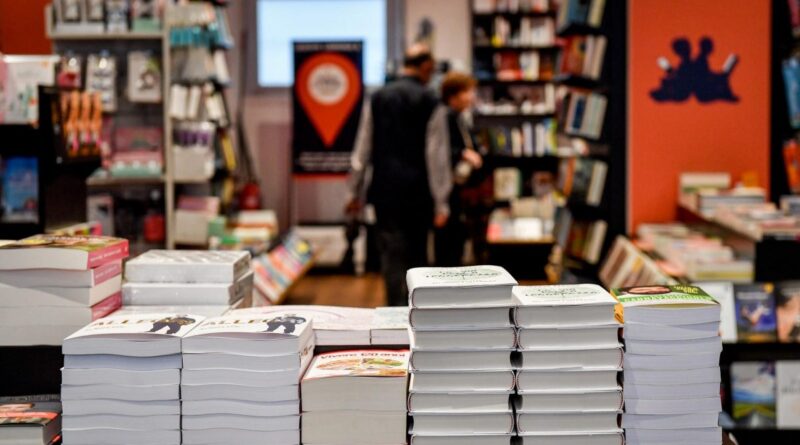 La lettura ai tempi del Coronavirus. Foto di una libreria.