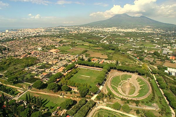 pompei dall'alto