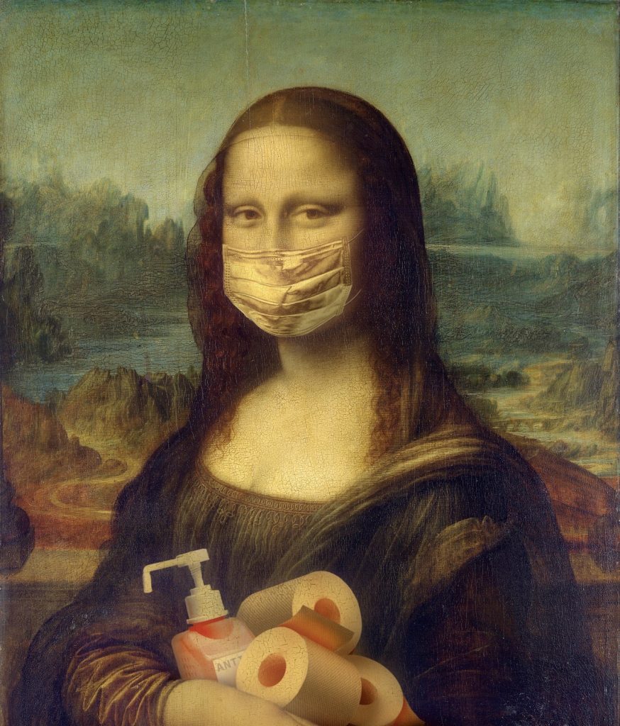 Gioconda con mascherina